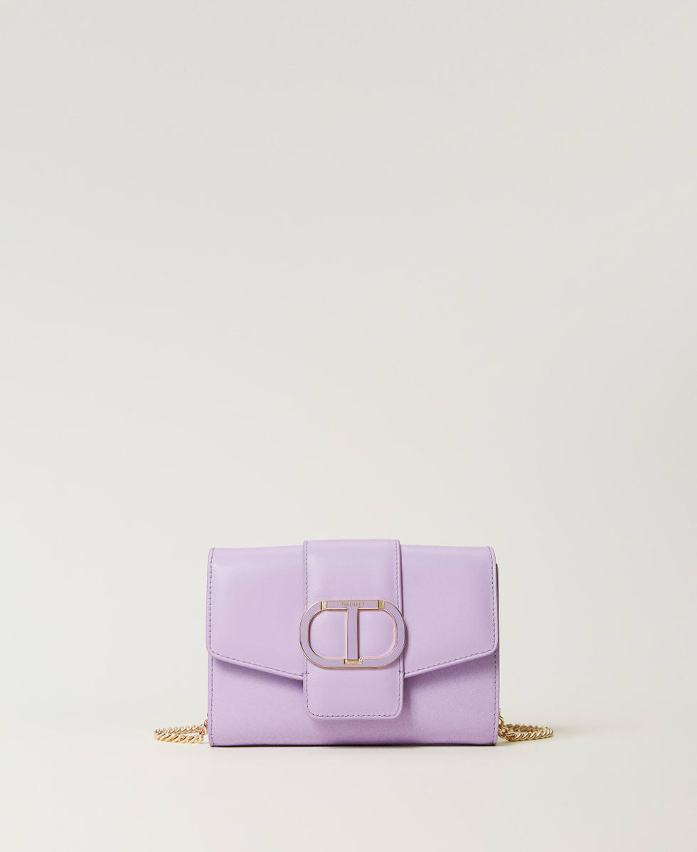 &lsquo;Amie&rsquo; leather clutch "Lavendula&rdquo; Purple Woman 232TB7442_10782_01