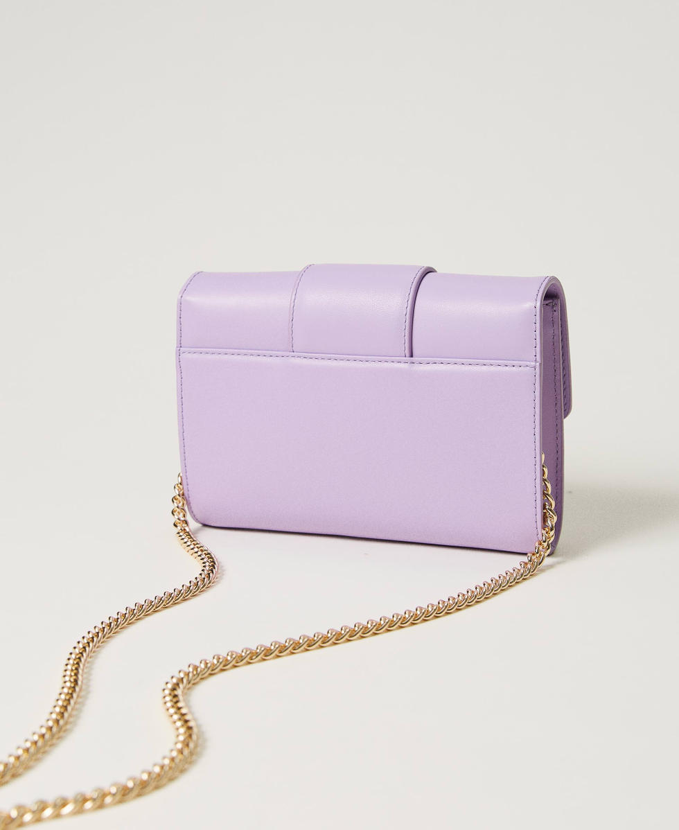 &lsquo;Amie&rsquo; leather clutch "Lavendula&rdquo; Purple Woman 232TB7442_10782_03