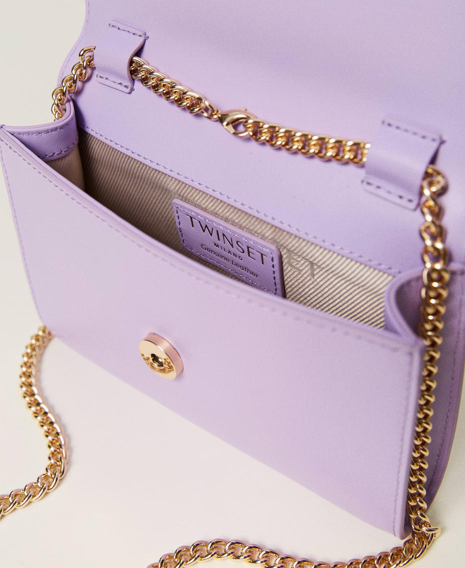 ‘Amie’ leather clutch