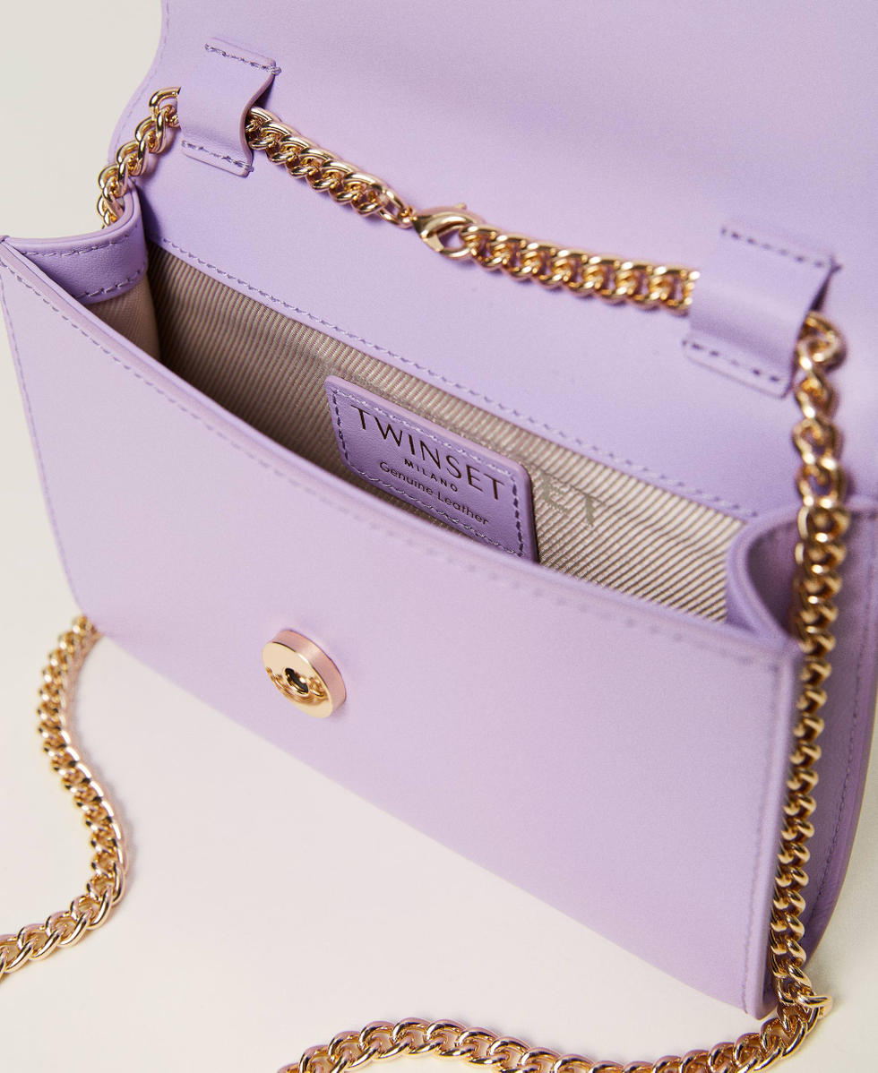&lsquo;Amie&rsquo; leather clutch "Lavendula&rdquo; Purple Woman 232TB7442_10782_04