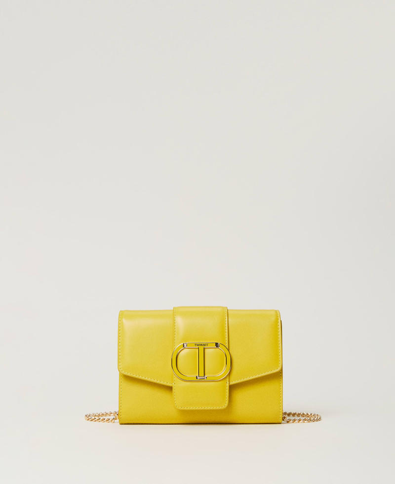 Clutch &bdquo;Amie&ldquo; aus Leder &bdquo;Passion Fruit&ldquo;-Gelb Frau 232TB7442_10786_01