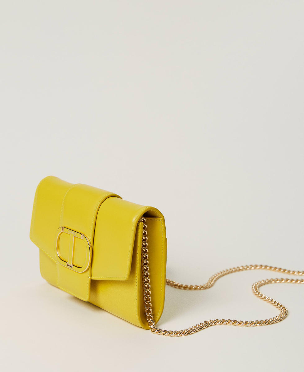 Pochette Amie en cuir Femme Jaune TWINSET Milano