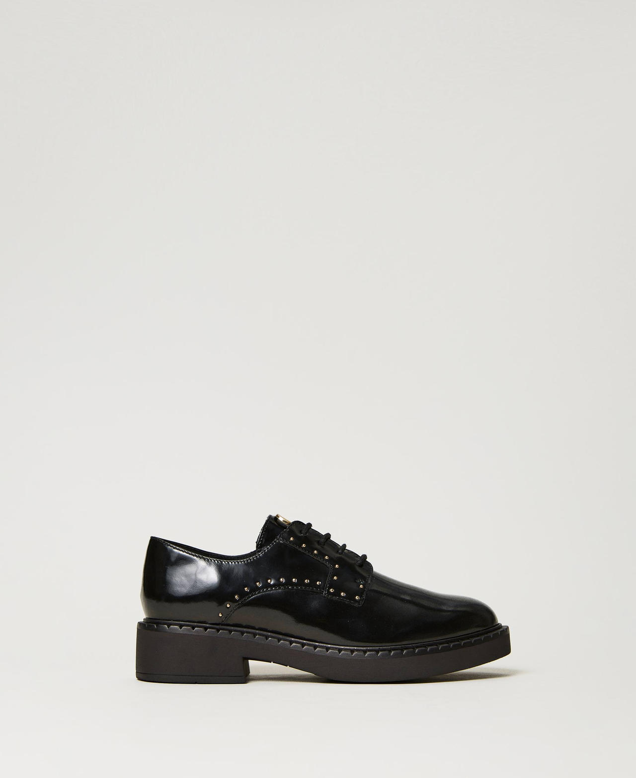 Tie up shoes with studs Woman Black TWINSET Milano