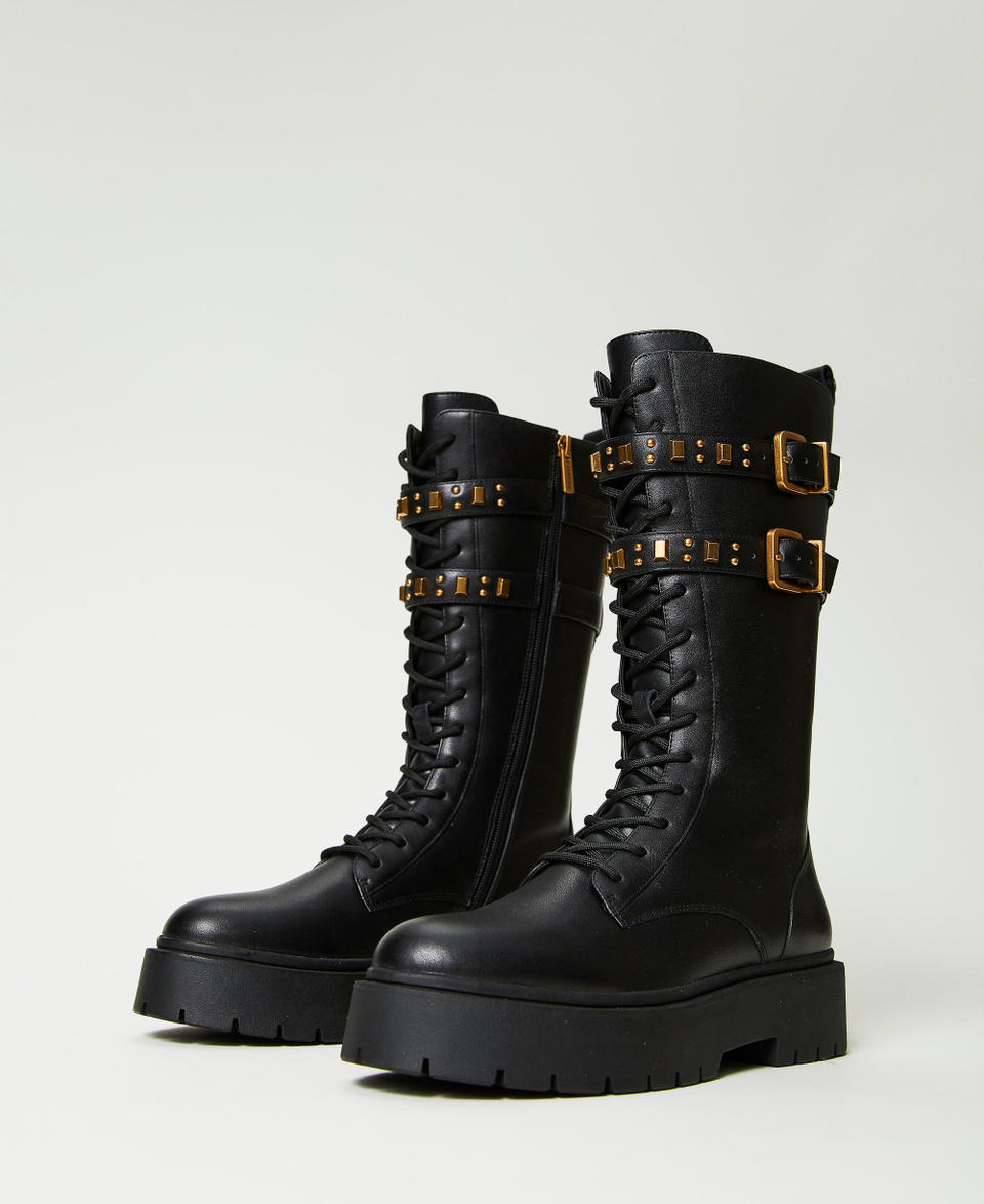 Botas con sales correas mujer