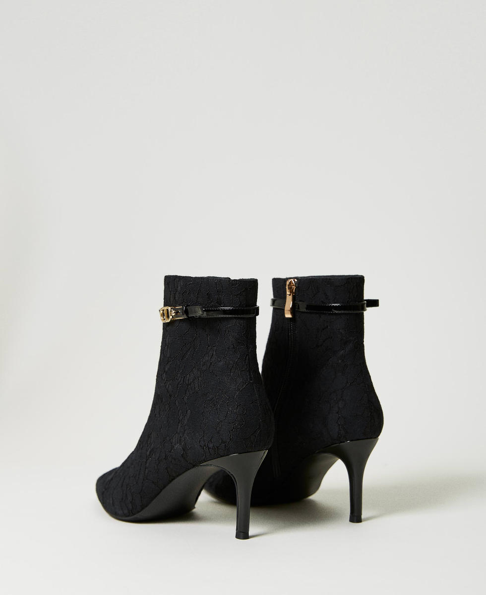 Bottines en dentelle Mujer Negro TWINSET Milano