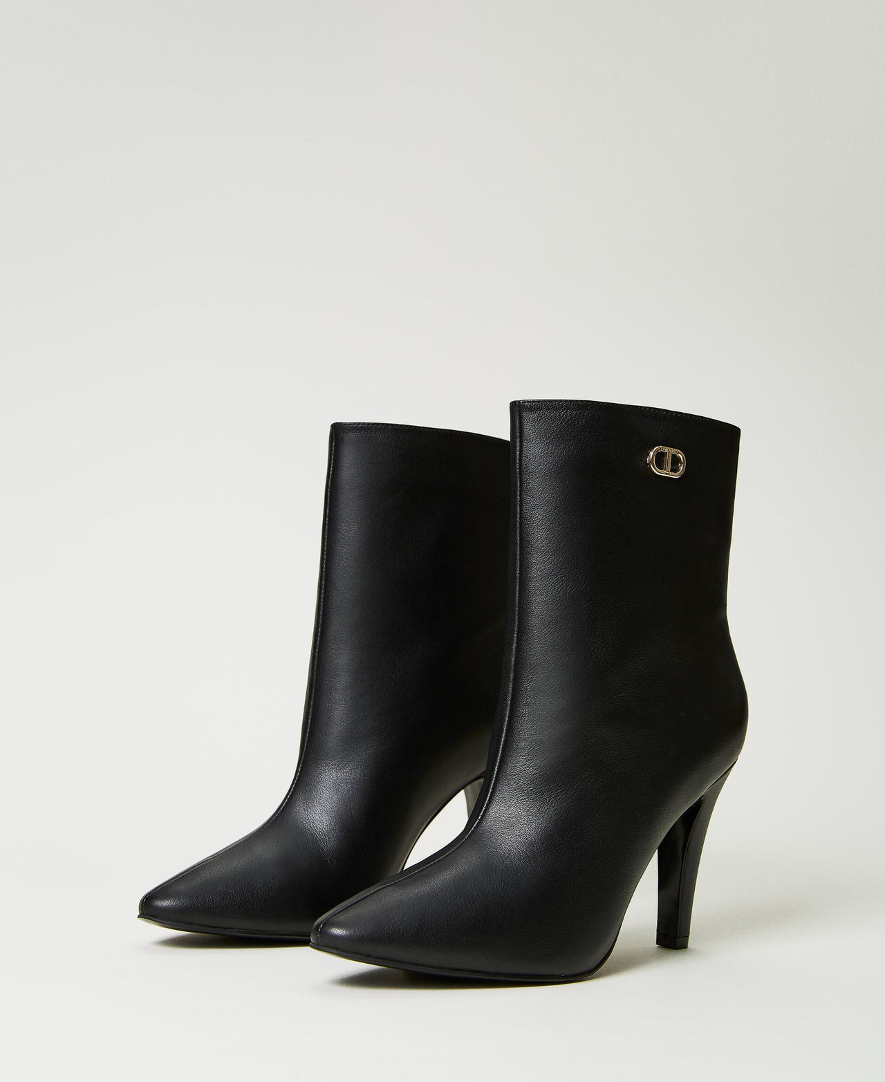 Leather ankle boots