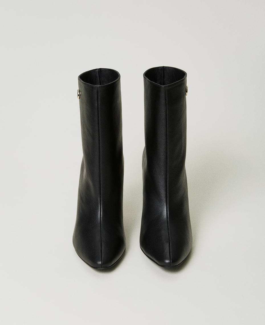 Leather ankle boots