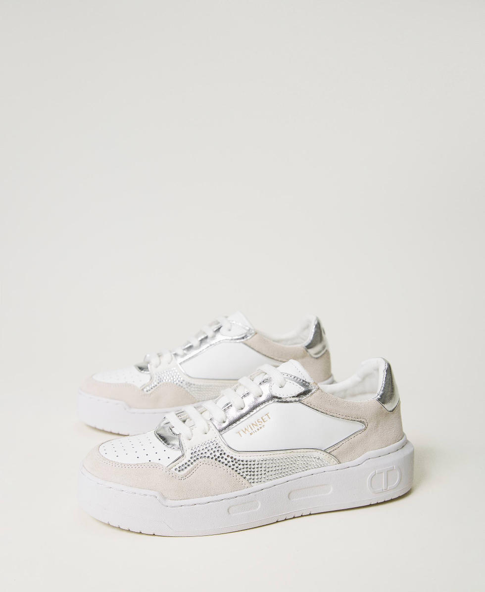 Basket blanche strass shop