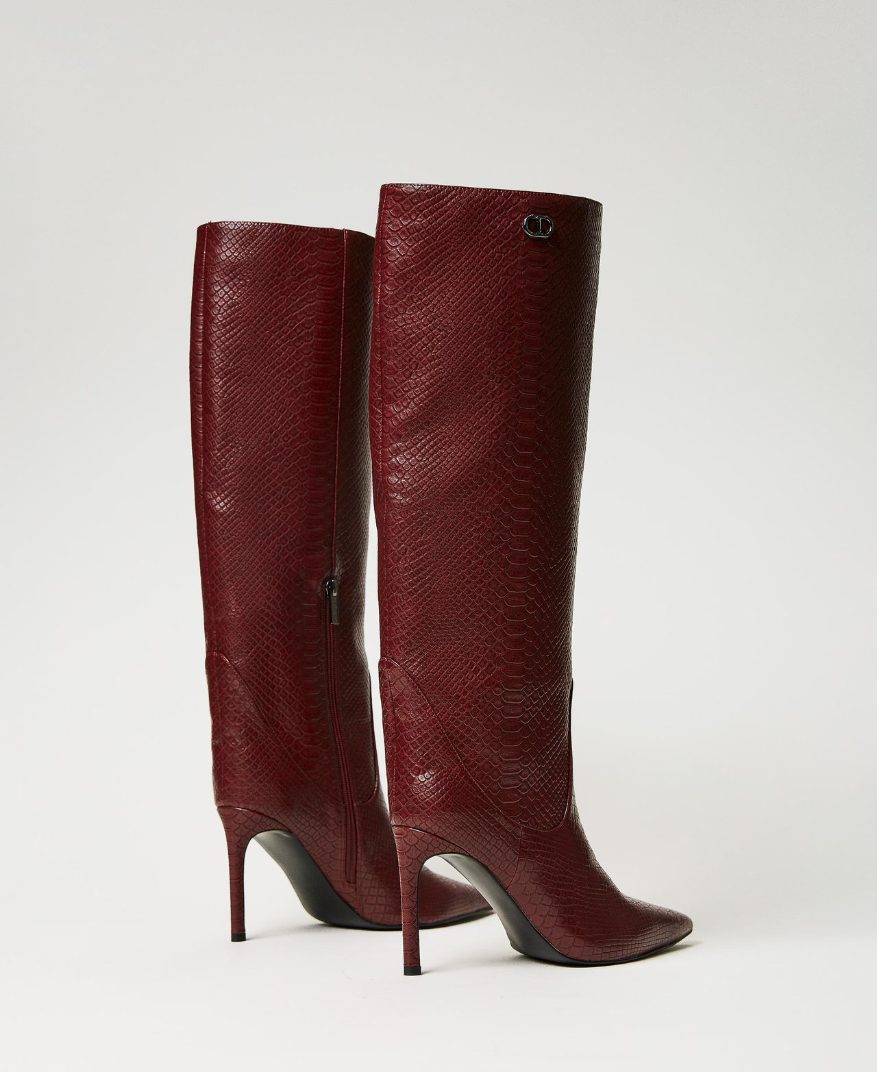 Croc print boots online