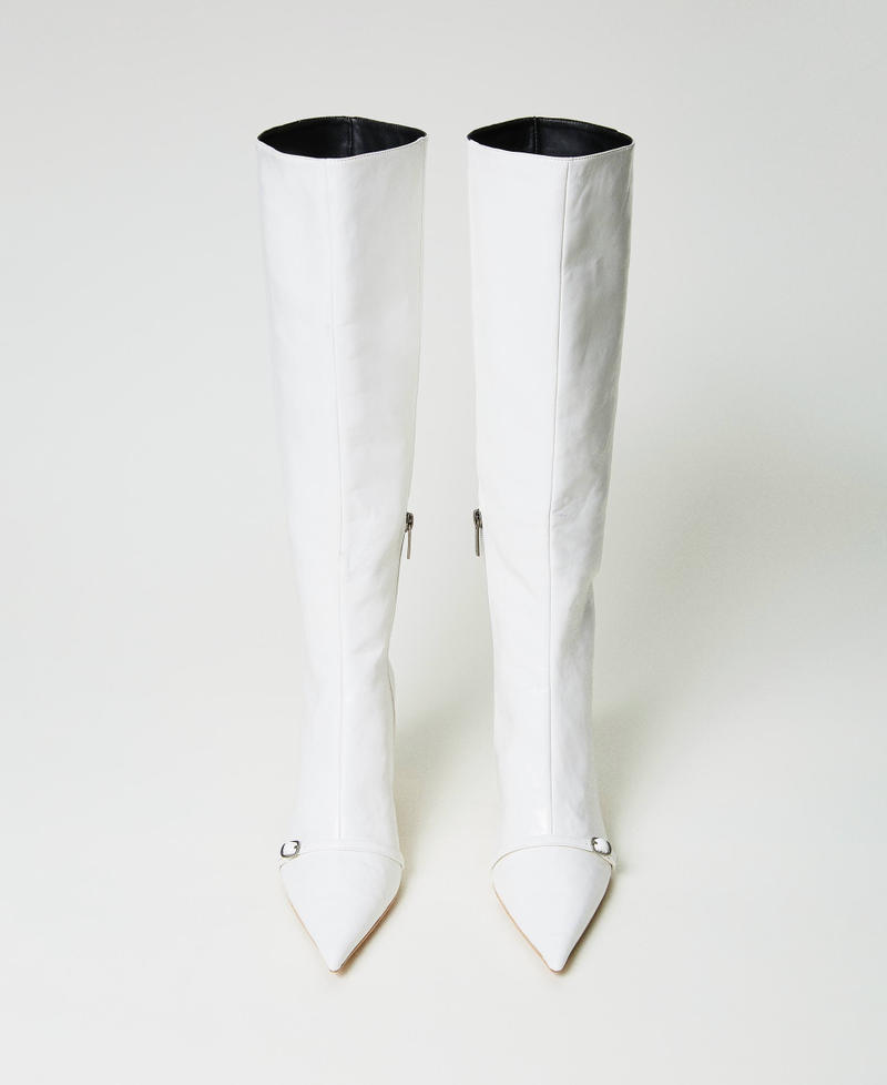 Bottes à talons avec bride