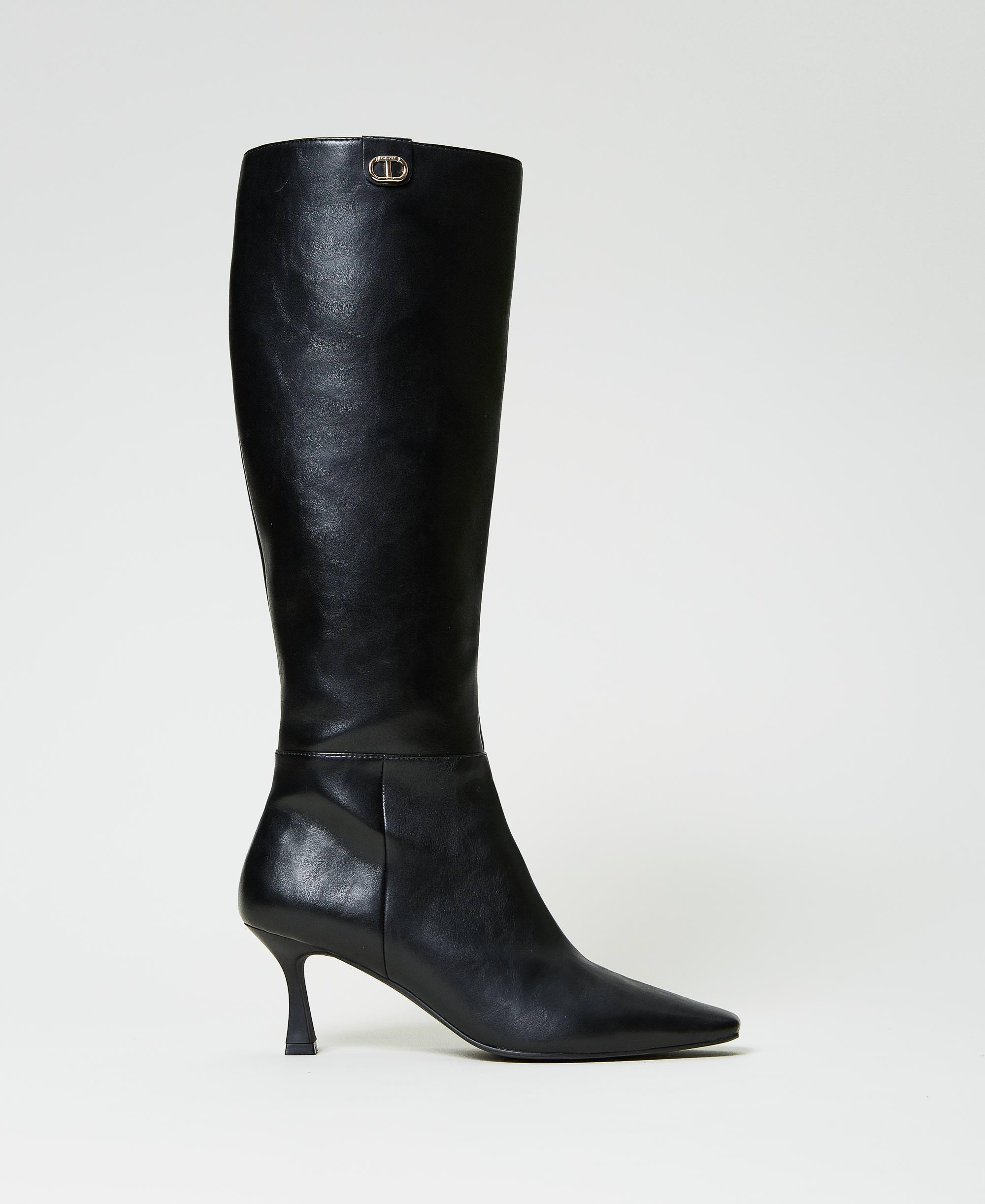 Stivali alti kitten con Oval T