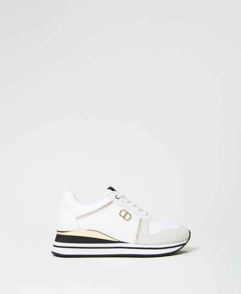 Baskets running en cuir