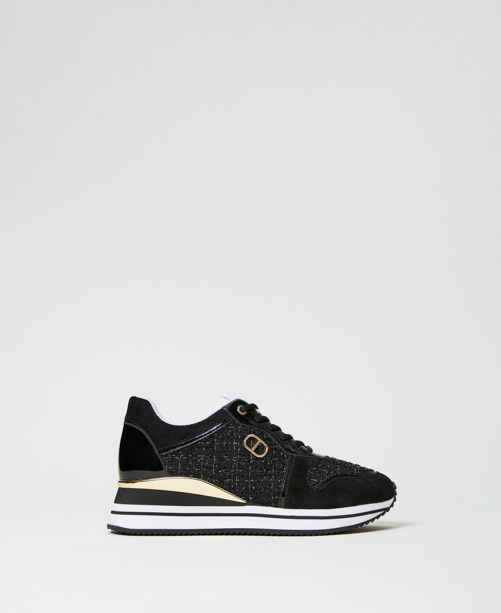 Basket running noir femme sale