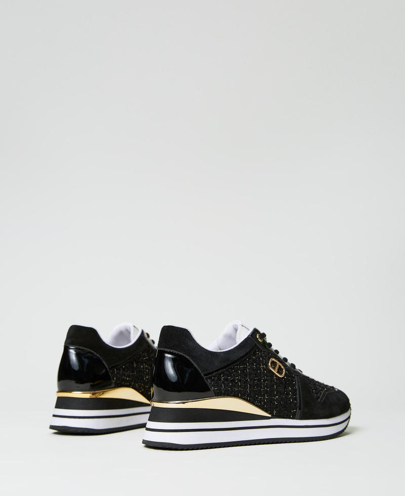 Bouclé running trainers