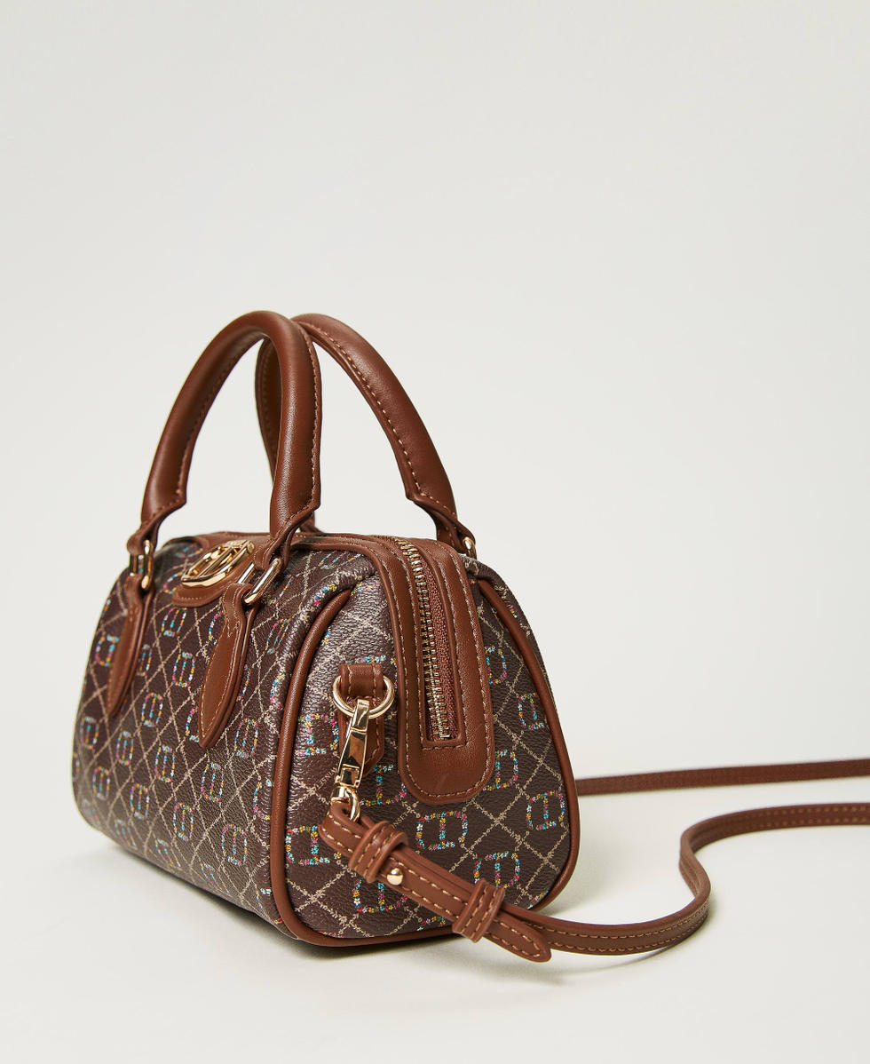 Borsa bauletto con stampa Floral T Donna Marrone TWINSET Milano