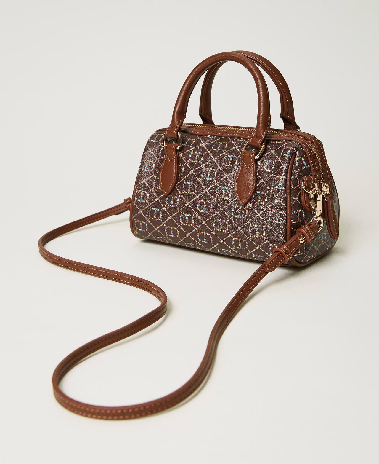 Bauletto-Tasche mit &bdquo;Floral T&ldquo;-Print