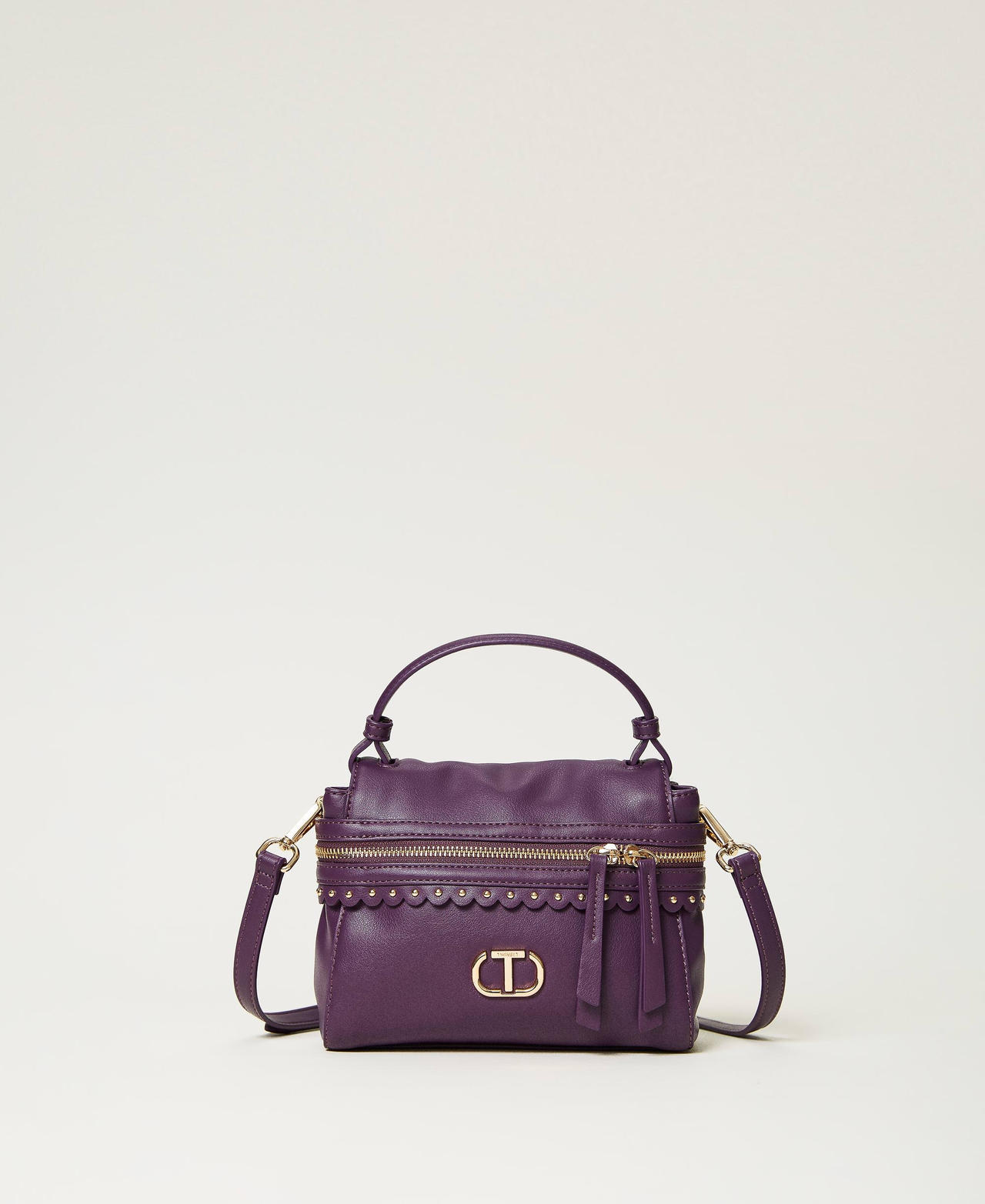 Small 'Cécile' top handle bag Woman, Purple | TWINSET Milano
