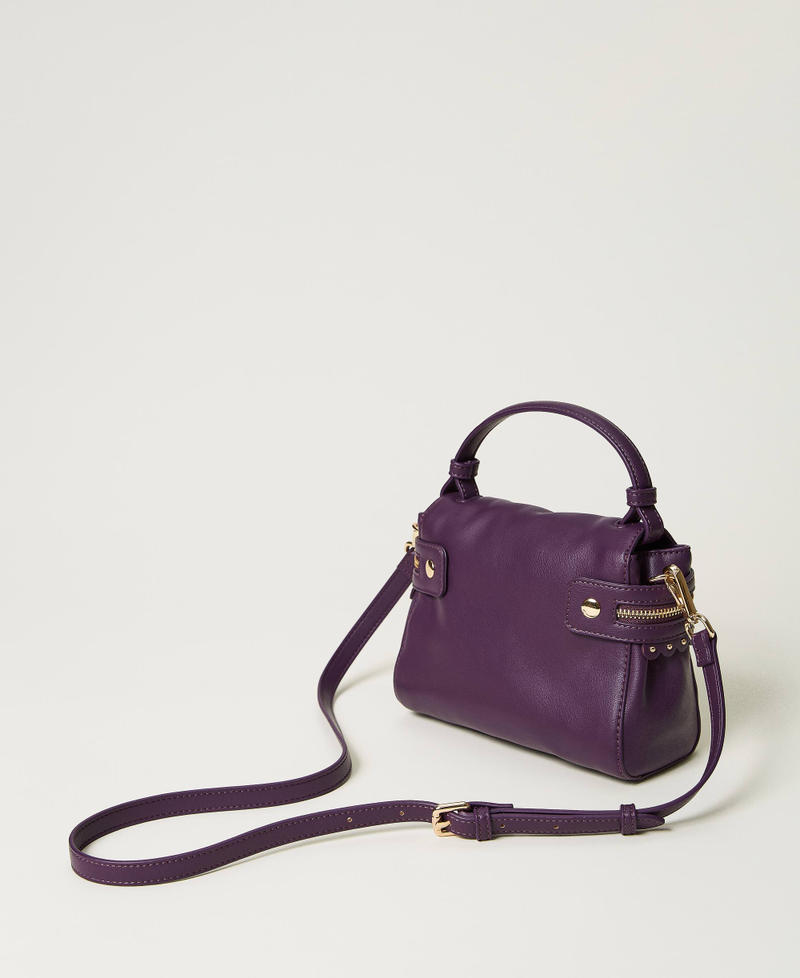 Borsa top handle ‘Cécile’ piccola Violetto Donna 232TD8110_00693_03