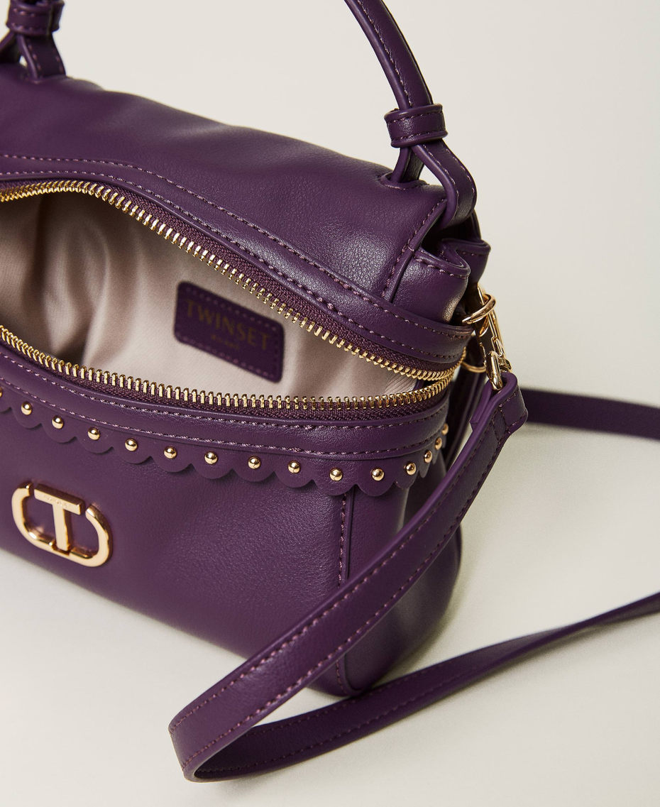 Borsa top handle ‘Cécile’ piccola Violetto Donna 232TD8110_00693_04