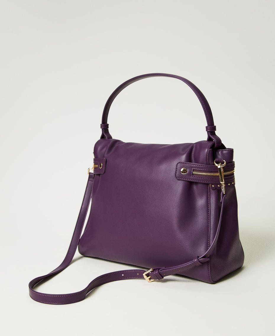 Large ‘Cécile’ top handle bag Violet Woman 232TD8111_00693_03