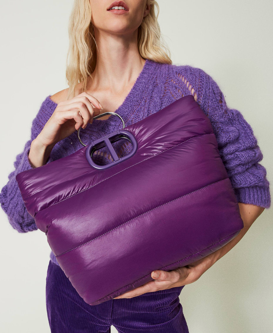 Стеганая сумка Lila Ski с набивкой Фиолетовый женщина 232TD8151-0S