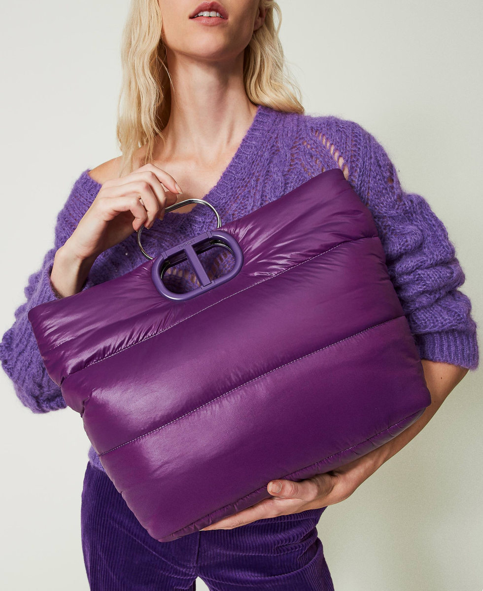 Sac Lila Ski rembourre et matelasse Femme Violet TWINSET Milano