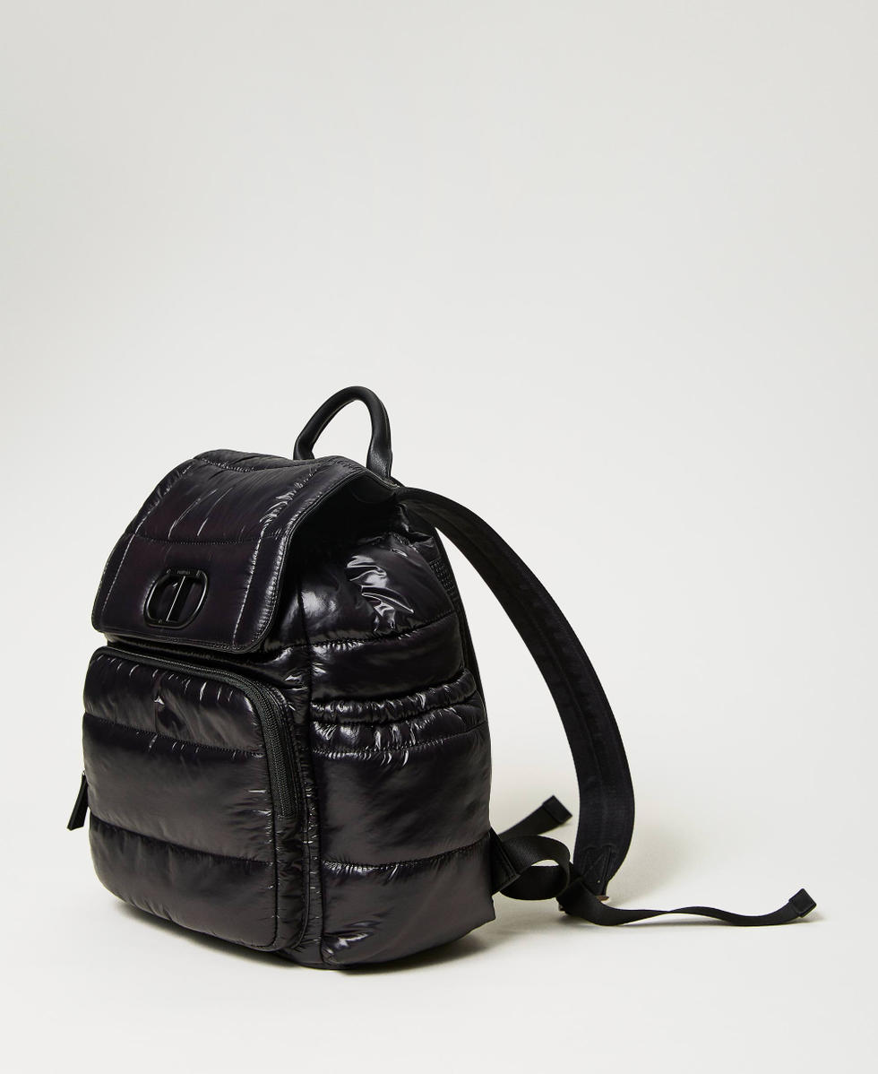 Lila Ski padded and quilted backpack Woman Black TWINSET Milano