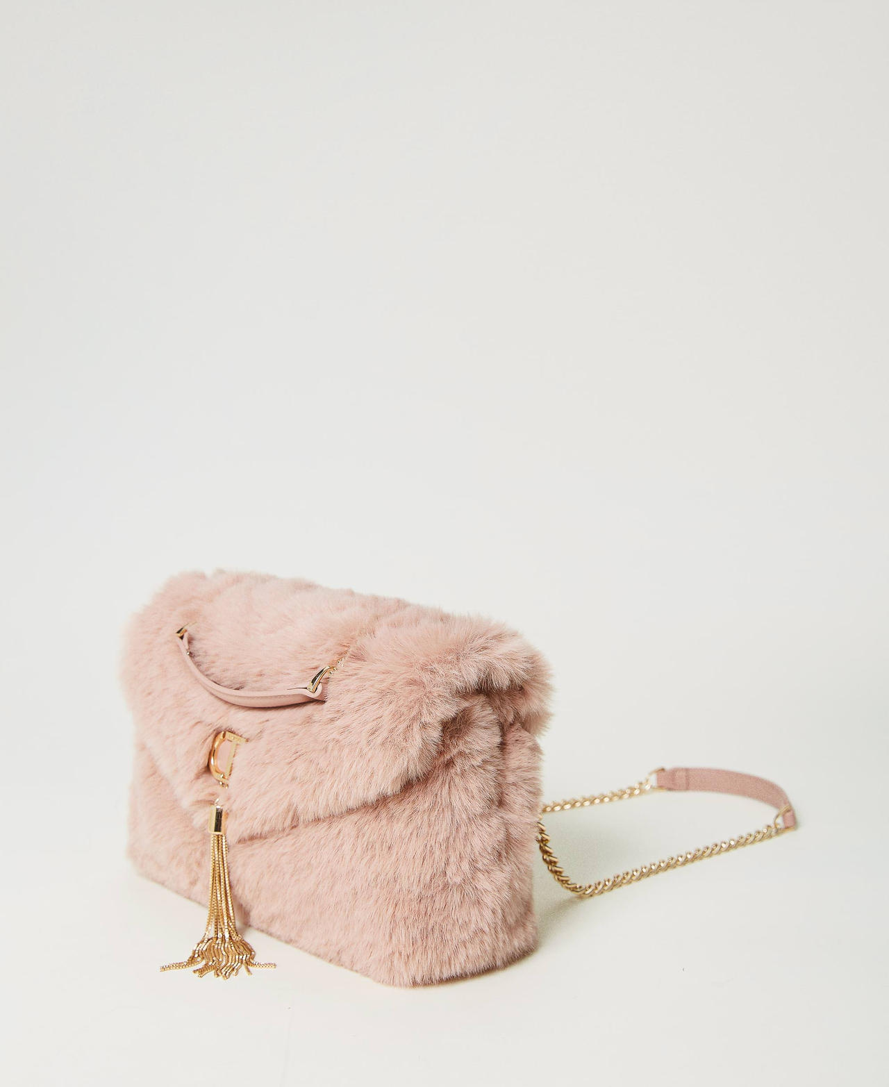‘Dreamy’ faux fur shoulder bag Rosé Woman 232TD8170-02
