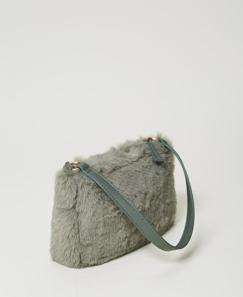 Soft ‘Petite’ shoulder bag with Oval T "Natural Sage” Green Woman 232TD8190-03