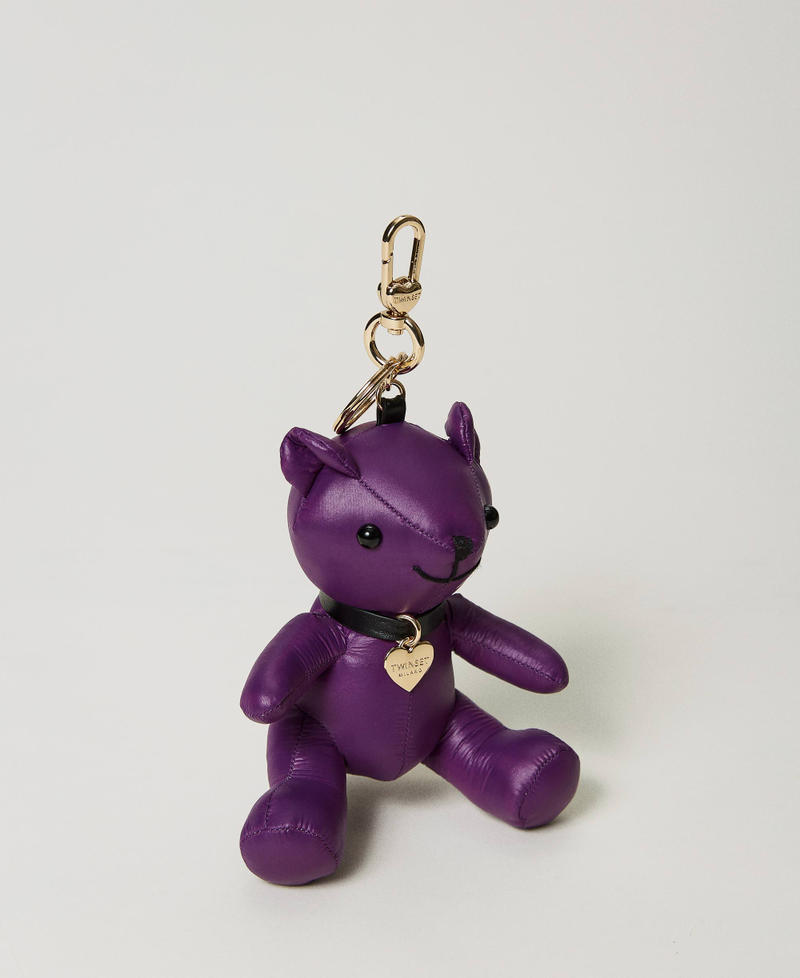 Porte-cl&eacute;s ourson avec logo Violet Femme 232TD819D_00693_01