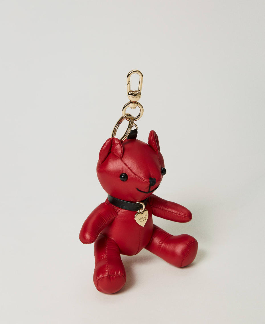 Teddy bear keyring with logo