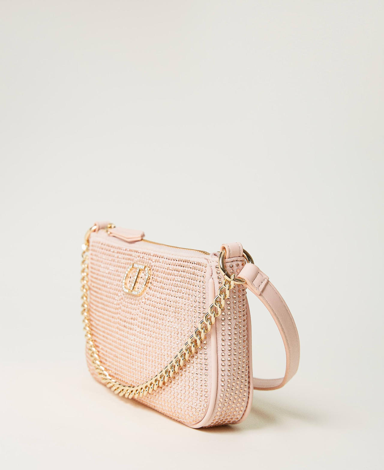 Party ‘Petite’ shoulder bag with Oval T Woman, Pink | TWINSET Milano