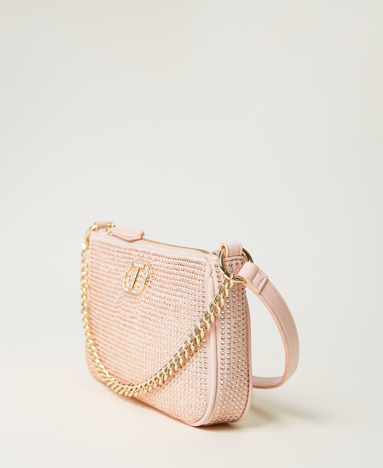 Party-Umhängetasche „Petite“ mit Oval T Rosé Frau 232TD8211_00496_02