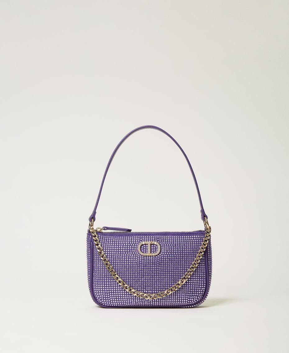 Borsa a tracolla ‘Petite’ party con Oval T Violetto Donna 232TD8211_00693_01