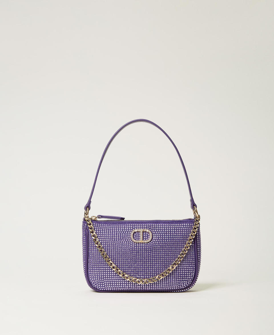 Borsa a tracolla ‘Petite’ party con Oval T Violetto Donna 232TD8211_00693_01