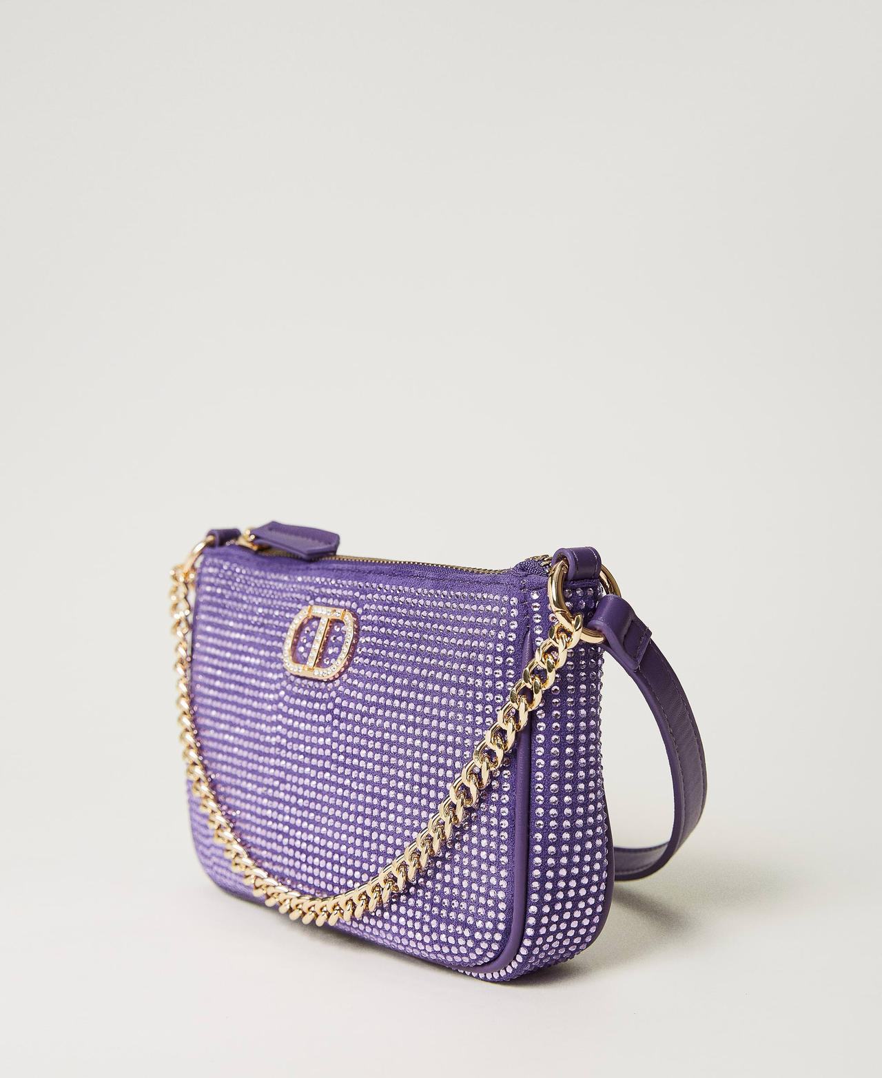 Borsa a tracolla ‘Petite’ party con Oval T Violetto Donna 232TD8211_00693_02