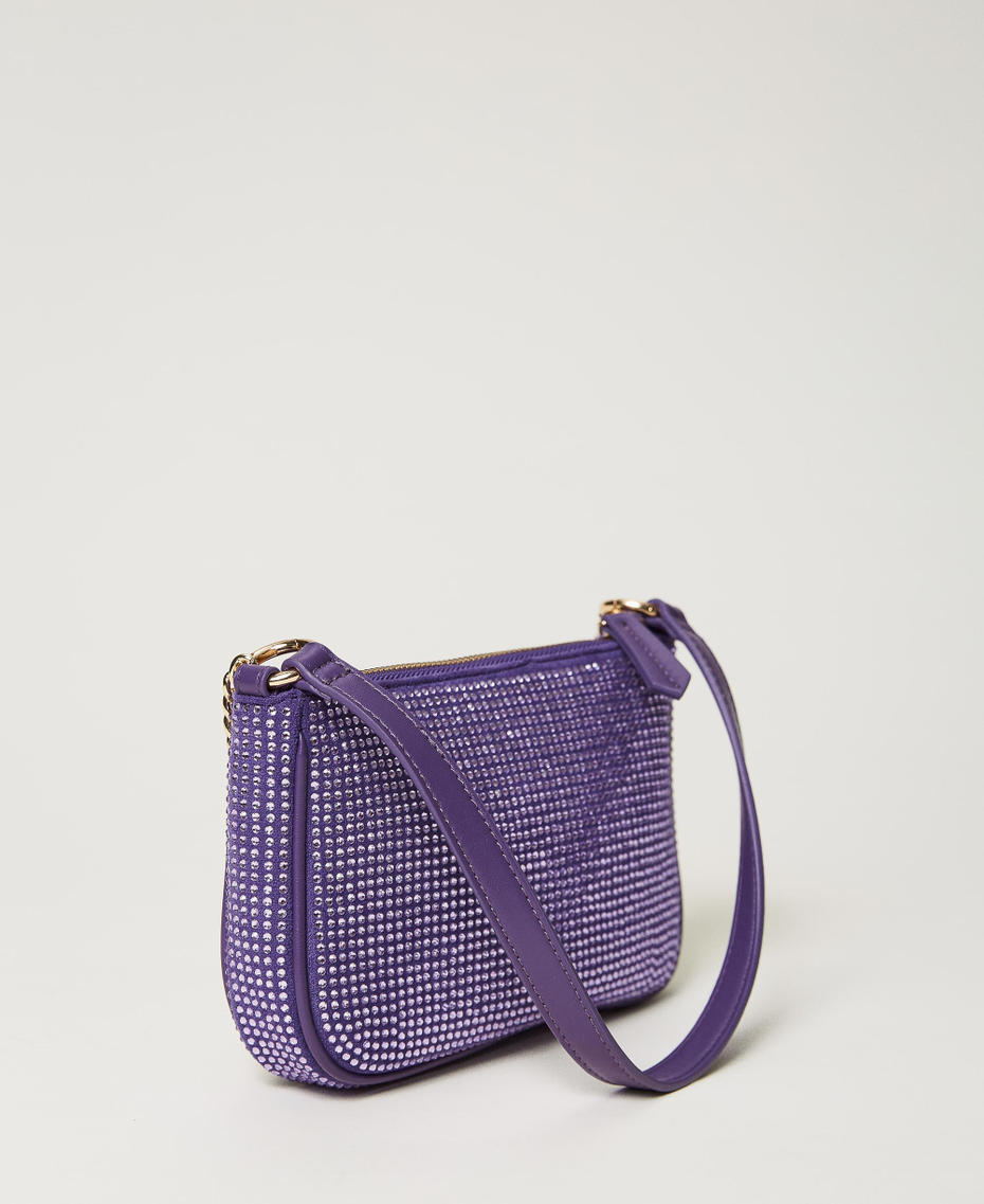 Borsa a tracolla ‘Petite’ party con Oval T Violetto Donna 232TD8211_00693_03