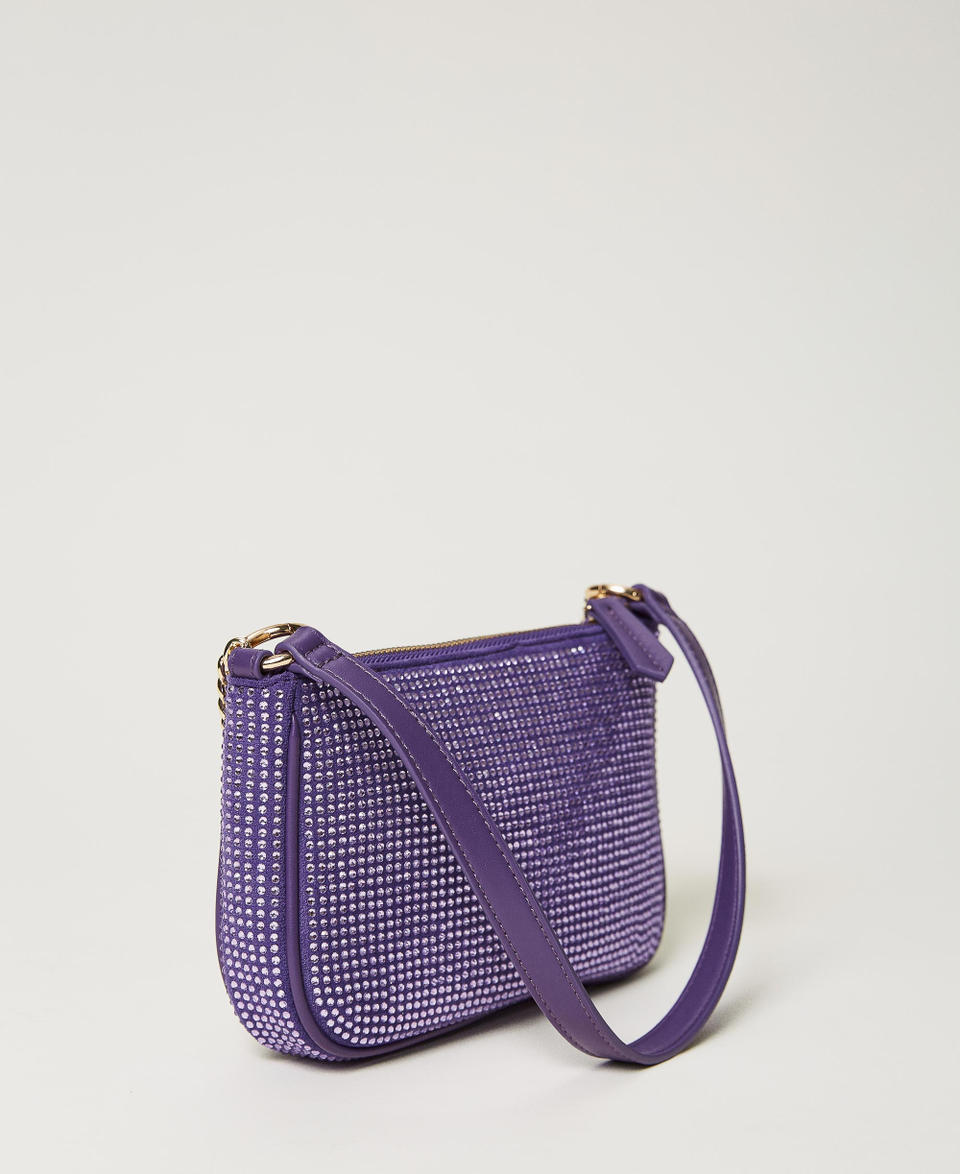 Borsa a tracolla ‘Petite’ party con Oval T Violetto Donna 232TD8211_00693_03