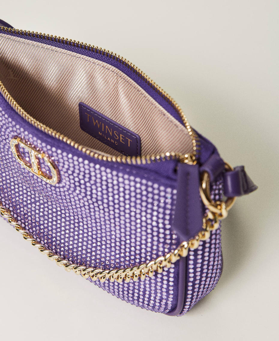 Borsa a tracolla ‘Petite’ party con Oval T Violetto Donna 232TD8211_00693_04