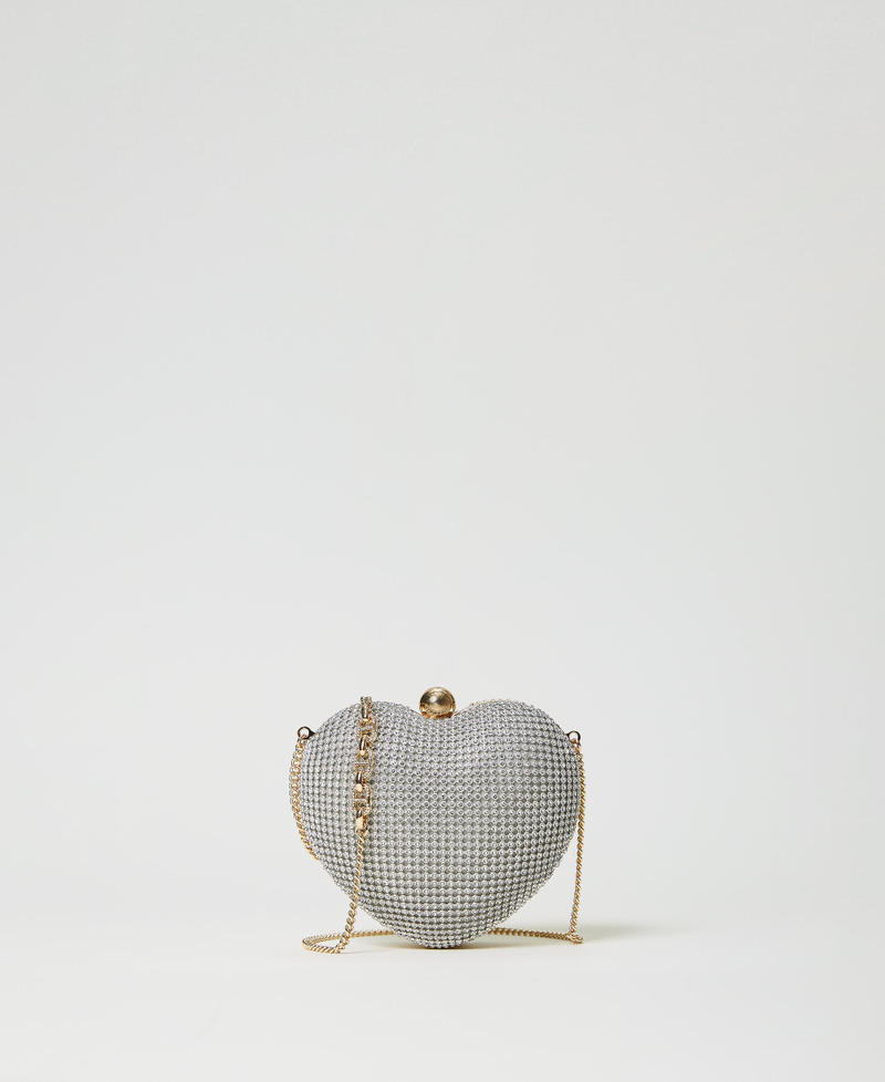 Borsa clutch 'Coup de Coeur' con strass