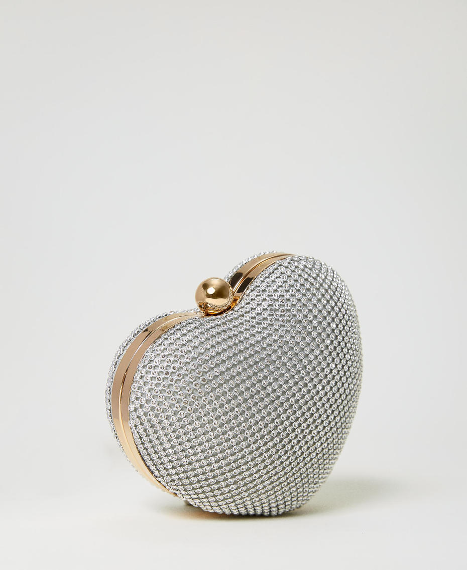 Borsa clutch 'Coup de Coeur' con strass
