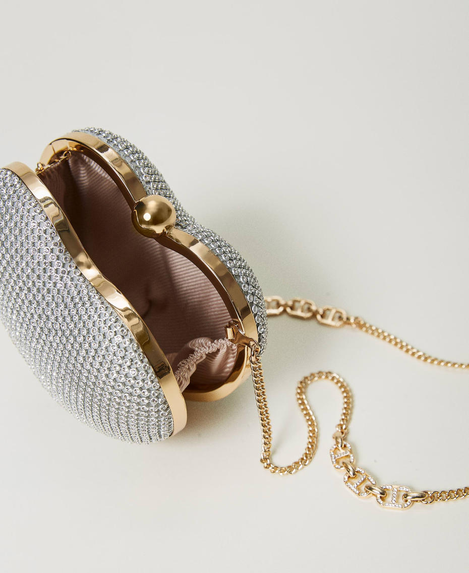 Borsa clutch 'Coup de Coeur' con strass