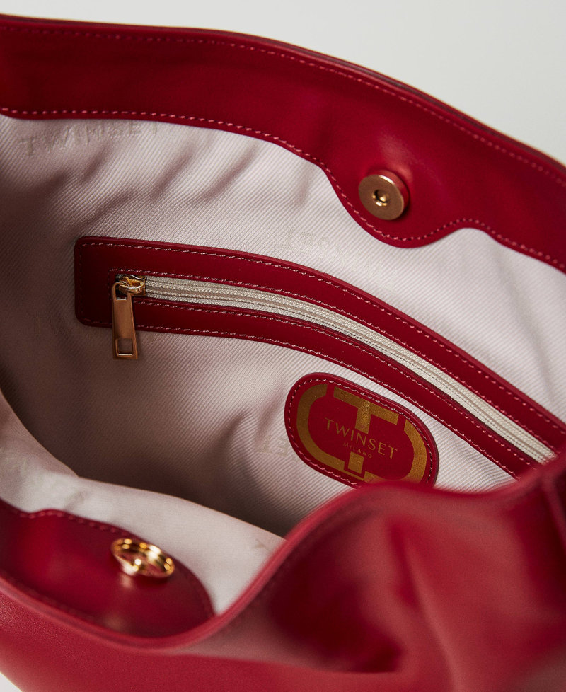 Hobotasche „Banjo Bag“ aus Leder Feuerrot Frau 232TD8260_04231_04