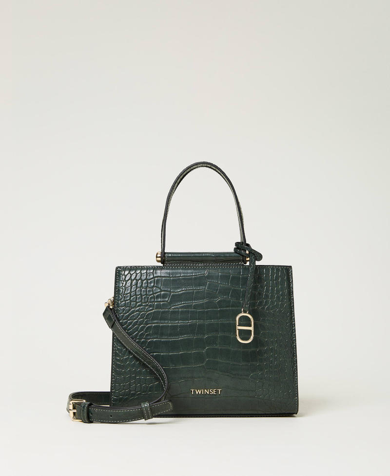 Kleiner Shopper „Mademoiselle“ Dunkelgrün Frau 232TD8311_00521_01