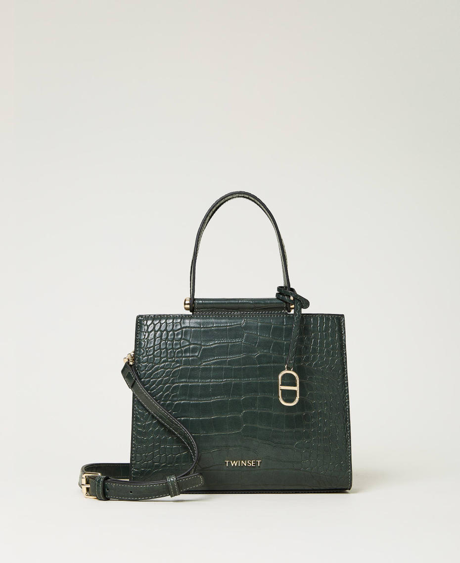 Kleiner Shopper „Mademoiselle“ Dunkelgrün Frau 232TD8311_00521_01