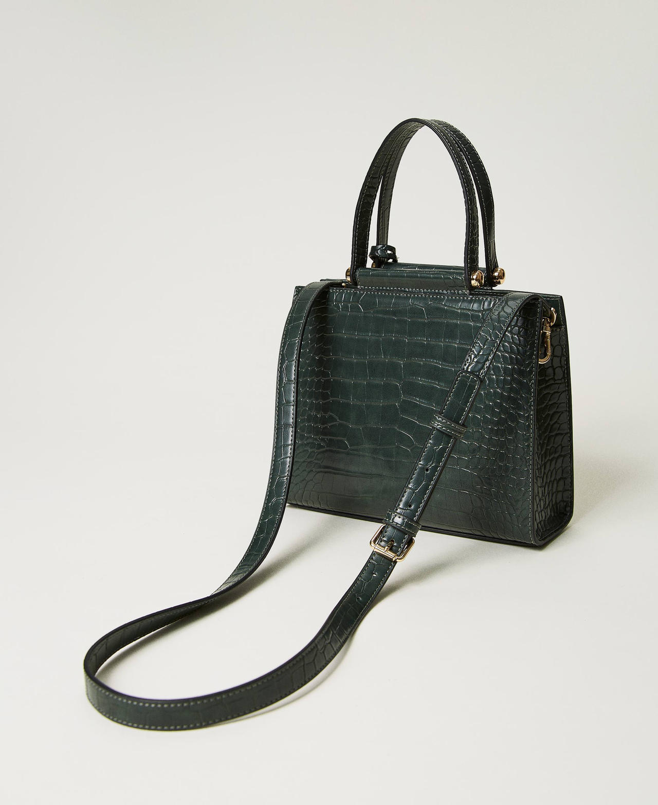 Small 'Mademoiselle' shopper Dark Green Woman 232TD8311_00521_03