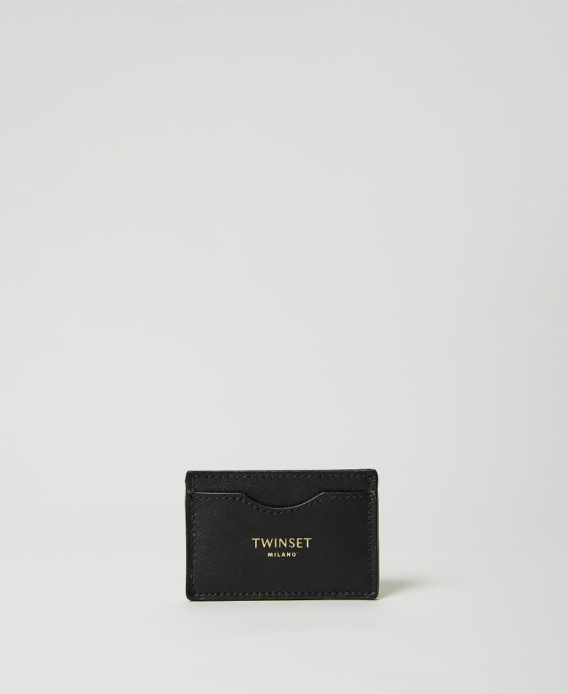 Flat leather card holder Black Woman 232TD8341_00006_01
