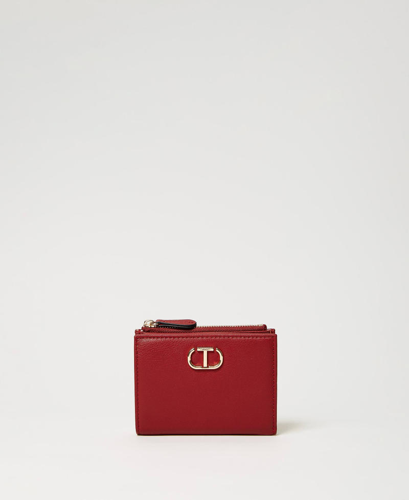 Portafoglio piccolo con Oval T Rosso Ardente Donna 232TD8352_04231_01