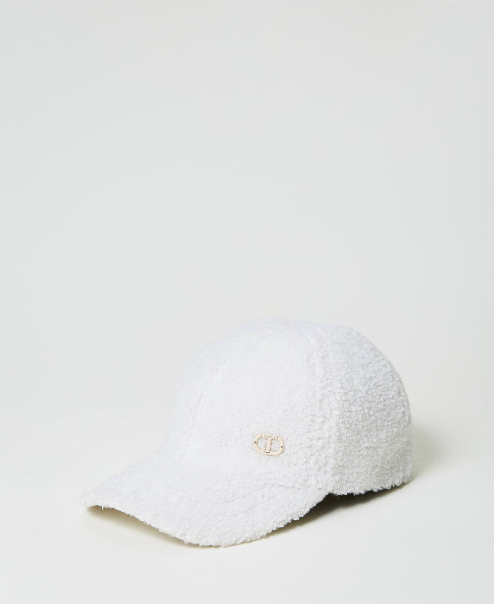 Casquette de baseball réglable en laine optique pour femme, chapeau d'hiver  pour femme, sherpa blanc
