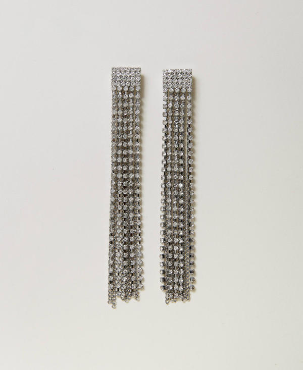 Orecchini con frange di strass